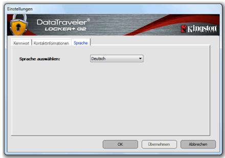 KINGSTON DATATRAVELER LOCKER G2/DTLPG2 - DTL+ G2 Einstellungen - 3