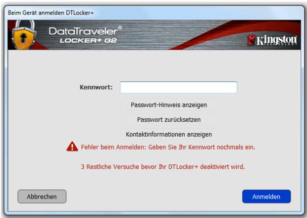 KINGSTON DATATRAVELER LOCKER G2/DTLPG2 - Sperrfunktion - 2