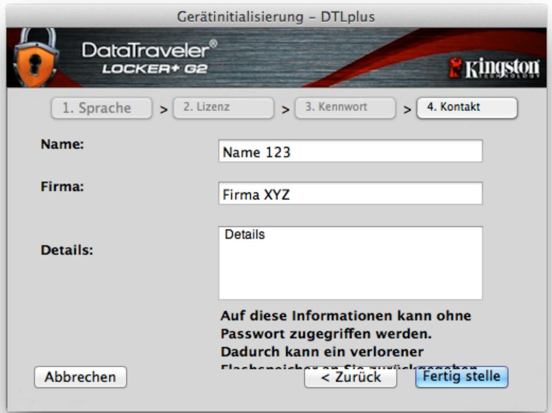 KINGSTON DATATRAVELER LOCKER G2/DTLPG2 - Installationseinrichtung (Mac Umgebung) - 4