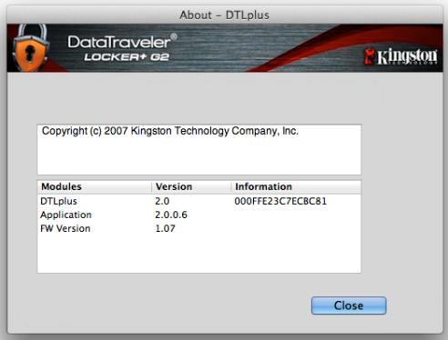 KINGSTON DATATRAVELER LOCKER G2/DTLPG2 - Encerrar o DTL+ G2 - 2