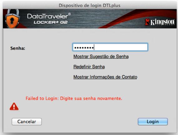 KINGSTON DATATRAVELER LOCKER G2/DTLPG2 - ISSO SIGNIFICA QUE TODOS OS DADOS ARMAZENADOS NO DTL+ G2 SERÃO PERDIDOS. - 2