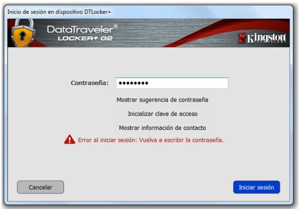 KINGSTON DATATRAVELER LOCKER G2/DTLPG2 - Bloqueo del dispositivo - 1