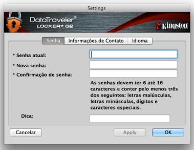 KINGSTON DATATRAVELER LOCKER G2/DTLPG2 - Configurações do DTL+ G2 - 2
