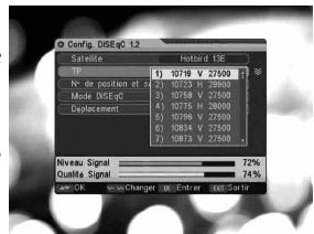 KYOSTAR KNS 3000 - Sélectionnez ensuite le TP. - 1