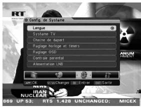 KYOSTAR KNS 3000 - Choix de la langue - 1