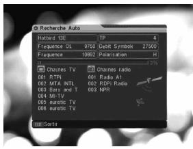 KYOSTAR KNS 3000 - Recherche automatique complète (scan de toutes les fréquences) - 2