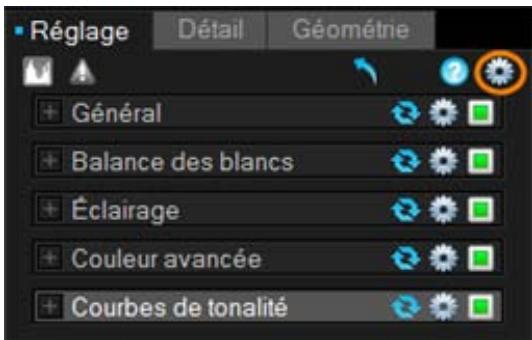 ACDSEE PRO 3 - Onglet réglage, détail ou géométrie - 1