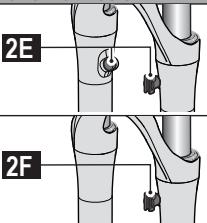 MARZOCCHI BOMBER SUSPENSION - Supports de gaines système frein à disque - 1