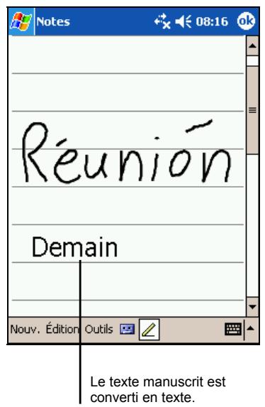 YAKUMO DELTA 300 GPS - Conversion d'un texte écrit en texte - 2