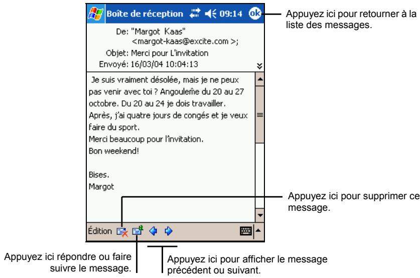 YAKUMO DELTA 300 GPS - Utilisation de la liste des messages - 2
