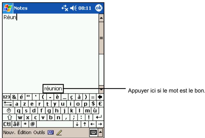YAKUMO DELTA 300 GPS - Entrée de texte à l'aide du panneau de saisie - 2