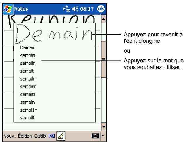 YAKUMO DELTA 300 GPS - Conversion d'un texte écrit en texte - 3