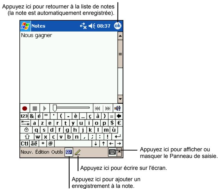 YAKUMO DELTA 300 GPS - Creation d'une note - 1