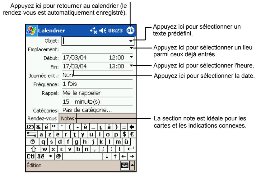 YAKUMO DELTA 300 GPS - Création d'un rendez-vous - 1