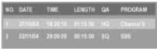 YAKUMO DVD RW RECORDER - Editing hard disk recordings - 1