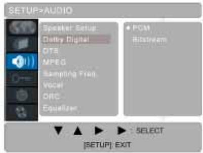 YAKUMO DVD RW RECORDER - AUDIO menu - 1