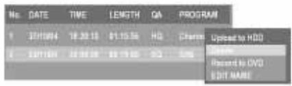 YAKUMO DVD RW RECORDER - Editing hard disk recordings - 3