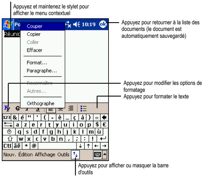 YAKUMO PDA DELTA 400 - Creation d'un nouveau document - 1