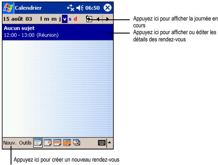 YAKUMO PDA DELTA 400 - Calendarier : Planification de rendez-vous et de réunions - 1