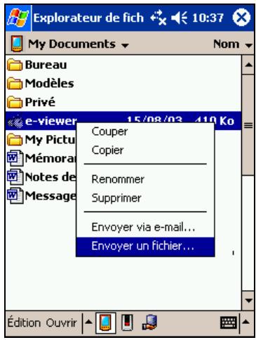 YAKUMO PDA DELTA 400 - Envoi de données - 1