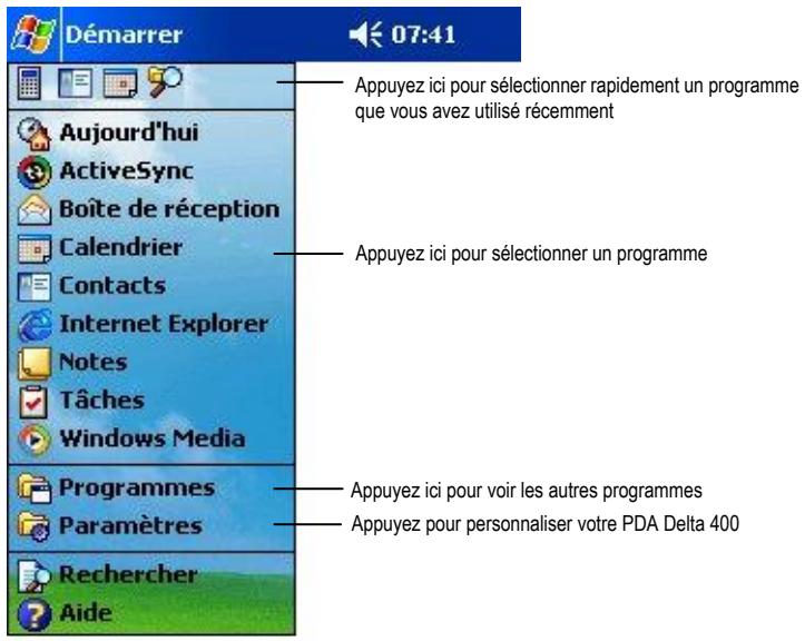 YAKUMO PDA DELTA 400 - Barre de navigation et barre de commande - 1
