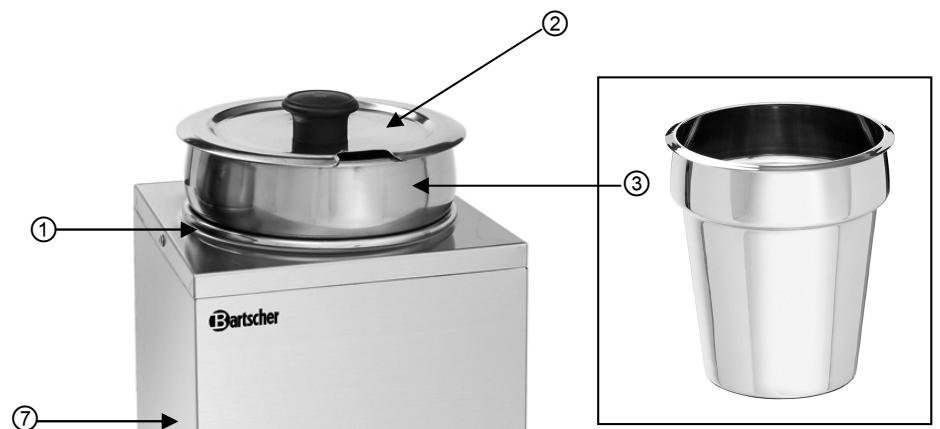 BARTSCHER 607035 - Zestawienie podzespołów urzadzenia - 1