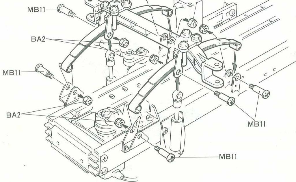 TAMIYA GLOBE TROTTER 420 - 《Stéアリングサイーニボのとりは》 Attaching steering servo Lenkservo-Einbau Fixation du servo de directio - 2