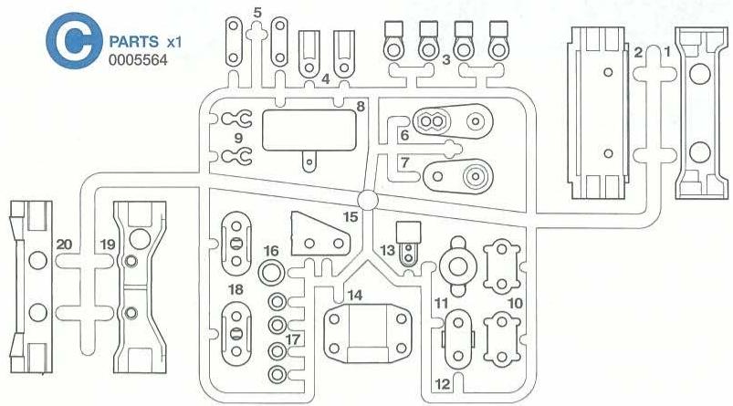 TAMIYA VOLVO FH - PARTS - 3