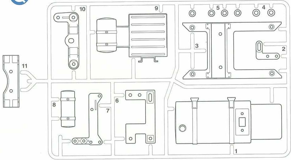TAMIYA VOLVO FH - PARTS - 6