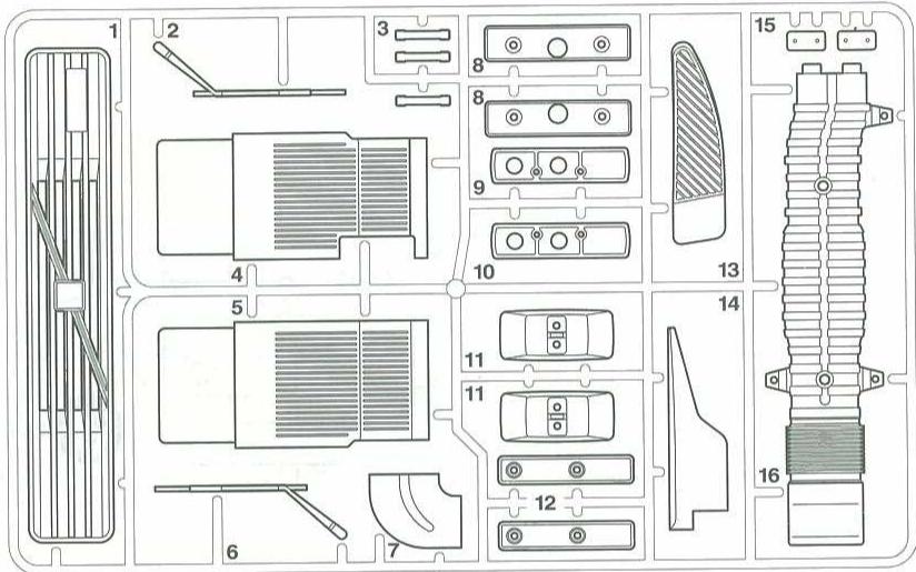 TAMIYA VOLVO FH - PARTS - 8