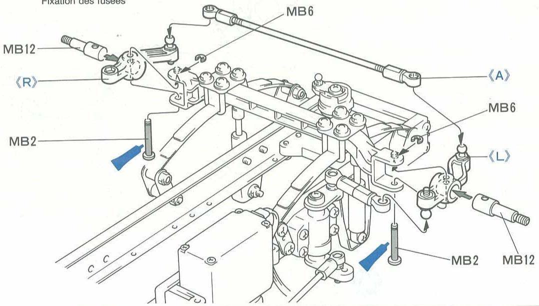 TAMIYA VOLVO FH - 《StéArling-sa-ôp的と》 Attaching steering servo Lenkservo-Einbau Fixation du servo de directio - 23