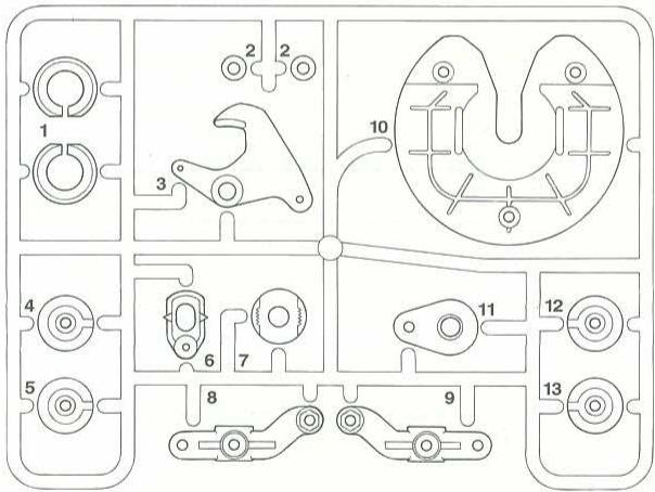 TAMIYA VOLVO FH - PARTS - 11
