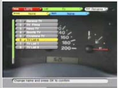 ECHOSTAR DSB-808 2CI VIACCESS - RENOMMER UNE LISTE DE FAVORIS - 2