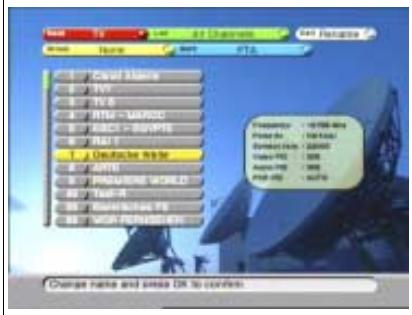 ECHOSTAR DSB-808 2CI VIACCESS - POUR RENOMMER UNE CHÂINE - 3