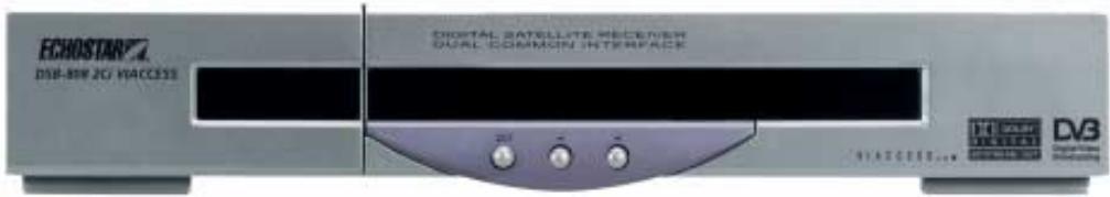 ECHOSTAR DSB-808 2CI VIACCESS - LA FACE AVANT DU RÉCEPTEUR - 1