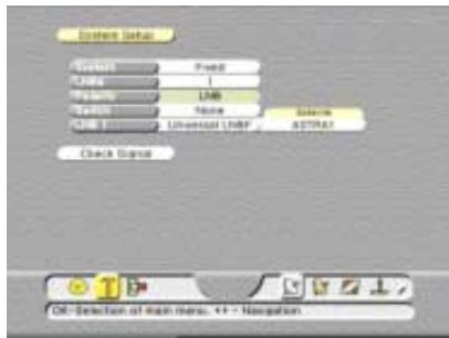 ECHOSTAR DSB-808 2CI VIACCESS - LE MENU CONFIGURATION D'INSTALLATION - 1