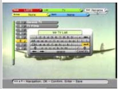 ECHOSTAR DSB-808 2CI VIACCESS - RENOMMER UNE LISTE DE FAVORIS - 3