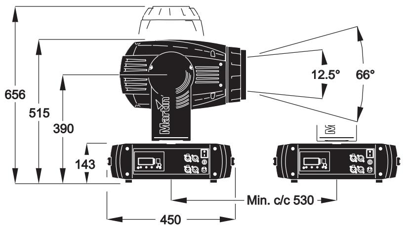 MARTIN MAC 700 WASH - Dimensions - 2