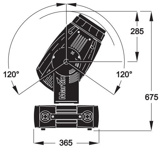 MARTIN MAC 700 WASH - Dimensions - 1