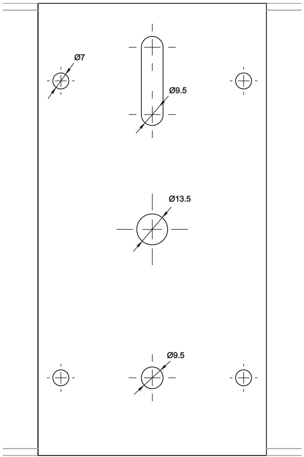 MARTIN STAGEBAR 54 - Gabarit de perçage - 1