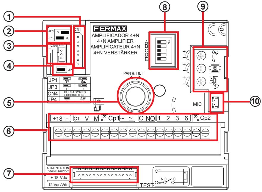 FERMAX 4 PLUS N - * Microphone sur profil interieur - 1