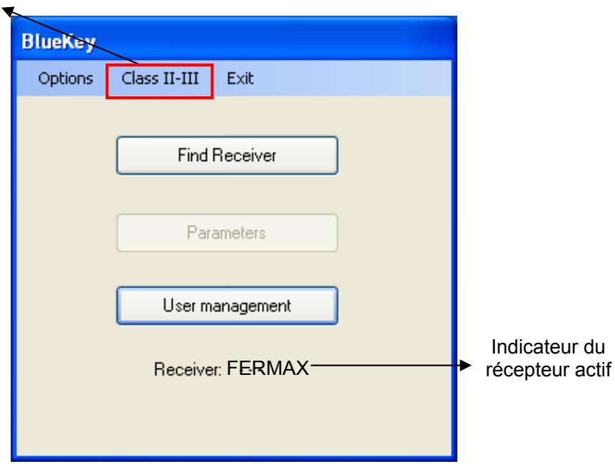 FERMAX BLUETOOTH PC-PDA - Menu principal - 1
