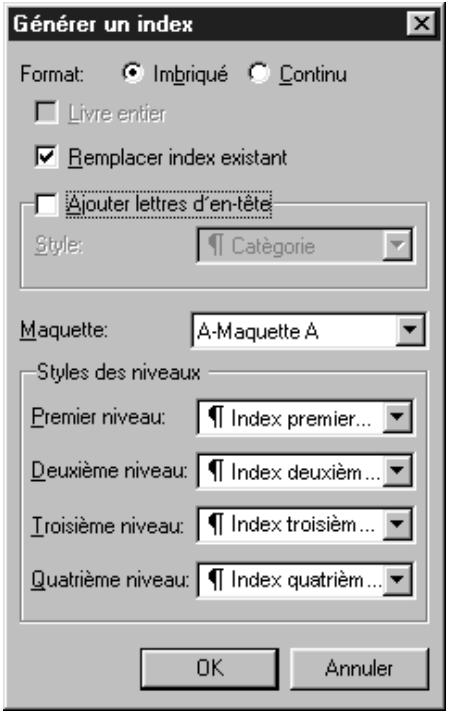 QUARK XPRESS 5 - COMPILEATION D'UN INDEX - 1