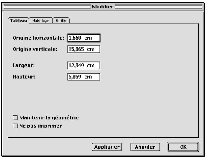 QUARK XPRESS 5 - FORMATAGE D'UN TABLEAU ENTIER - 2