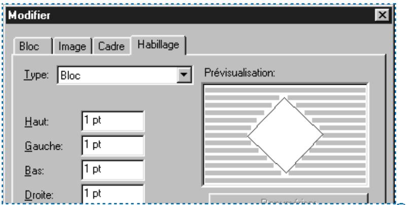 QUARK XPRESS 5 - HABILLAGE DE BLOCSD TEXTE PAR LE TEXTE - 3