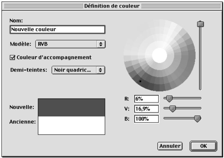 QUARK XPRESS 5 - CREATION D'UNE NOUVELLE COULEUR - 1