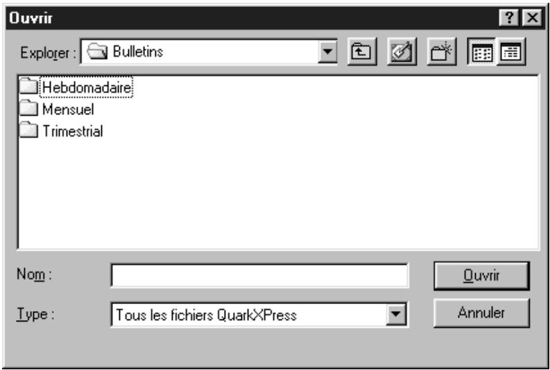 QUARK XPRESS 5 - OUVERTURE DE DOCUMENTS - 1