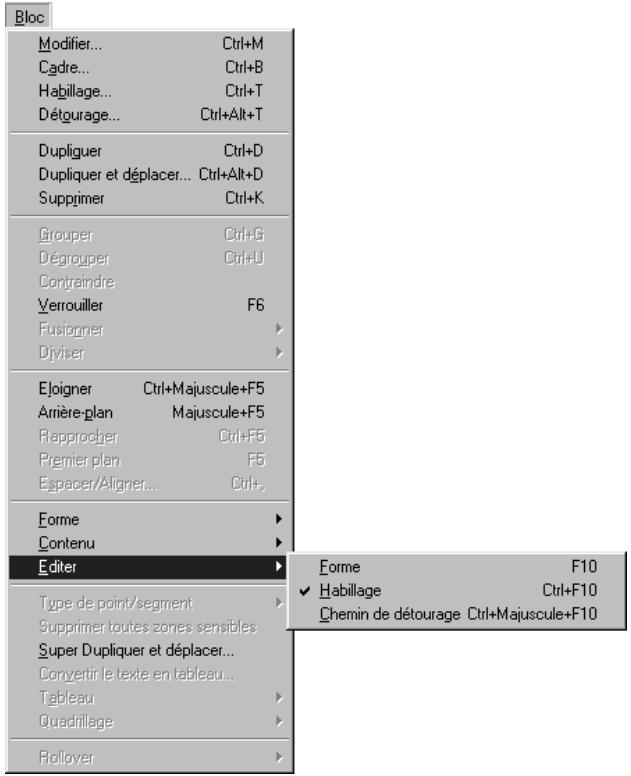 QUARK XPRESS 5 - MODIFICATION DES CHEMINS D'HABILLAGE - 1