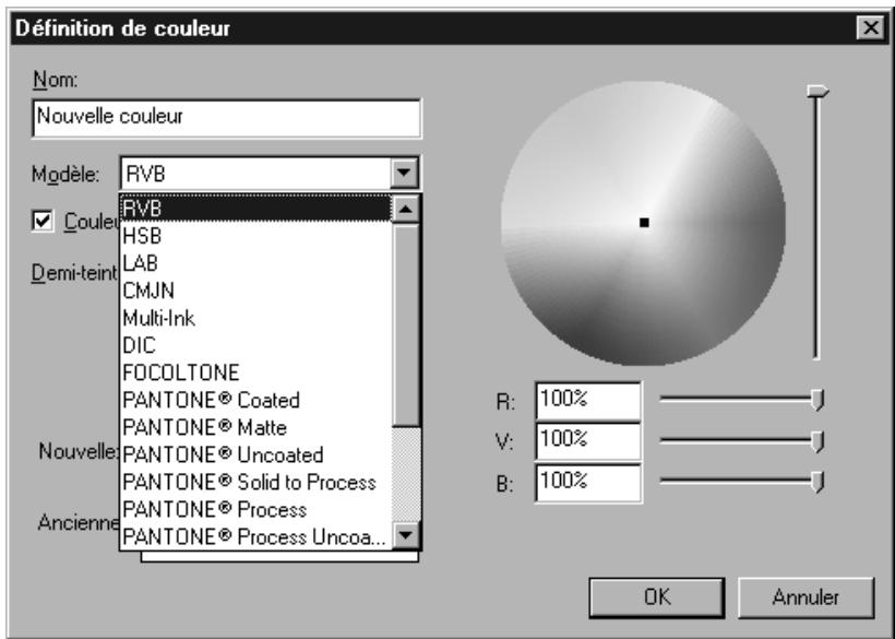 QUARK XPRESS 5 - CREATION D'UNE NOUVELLE COULEUR - 2