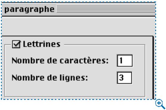 QUARK XPRESS 5 - SPÉCIFICATION DE LETTRINES ABAISSEES AUTOMATIQUES - 1